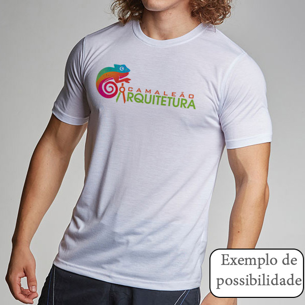 T-shirt personalizada com sublimação 100% poliéster com toque de algodão branca