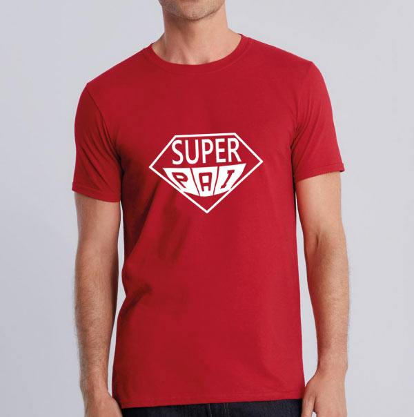 T-shirt Super Pai vermelha