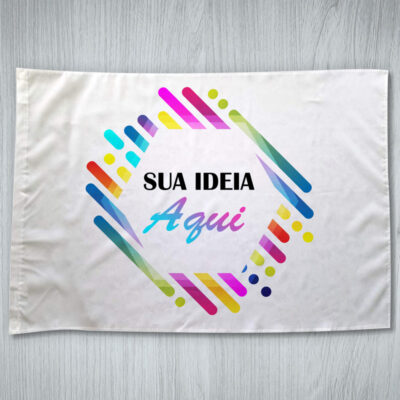 Bandeira personalizada 70x100cm e 48 x 68cm personalizada por sublimação