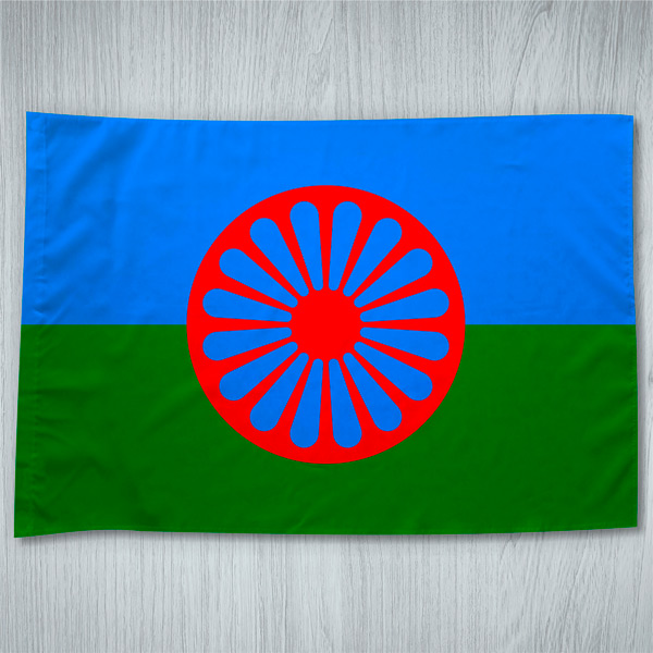Bandeira Cigana Povo rom em Portugal