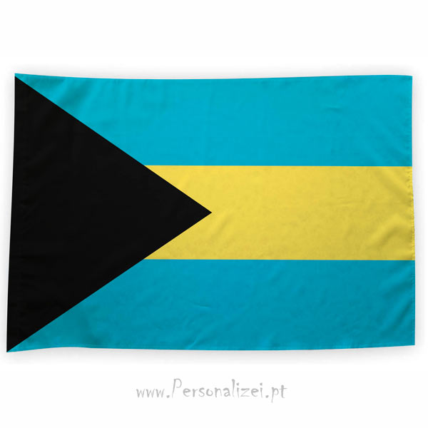 Bandeira Bahamas ou personalizada 70x100cm comprar bandeiras baratas em Portugal