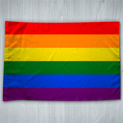 Bandeira Orgulho Gay LGBT arco-íris ou personalizada 70x100cm preço