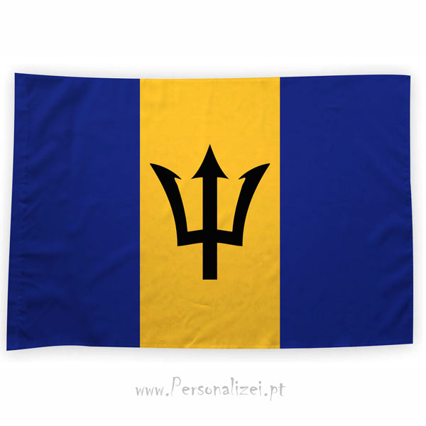 Bandeira Barbados ou personalizada 70x100cm comprar bandeiras baratas em Portugal