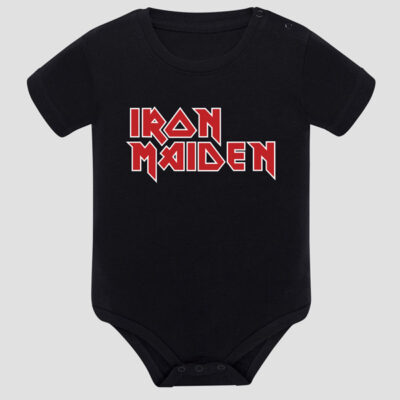 Body Bebé Iron Maiden preto