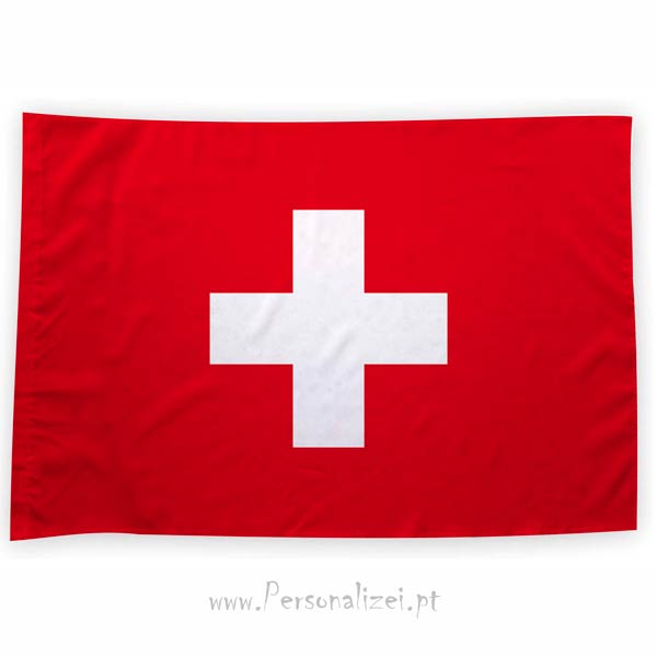Bandeira Suíça ou personalizada 70x100cm
