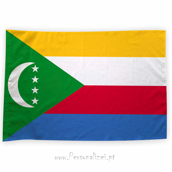 Bandeira Comores ou personalizada 70x100cm comprar bandeiras baratas em Portugal