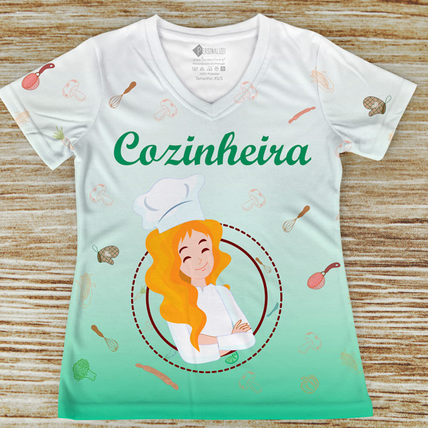 T-shirt Cozinheira profissão/curso em portugal