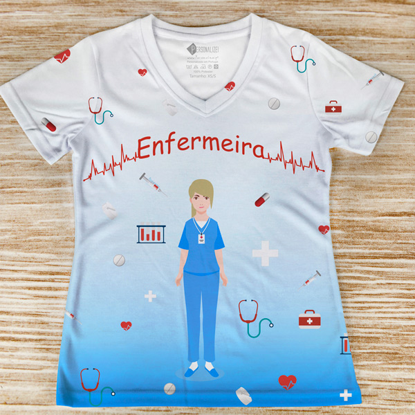 T-shirt Enfermeira profissão blusas