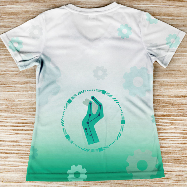 T-shirt Engenheira Biomédica profissão/curso costas