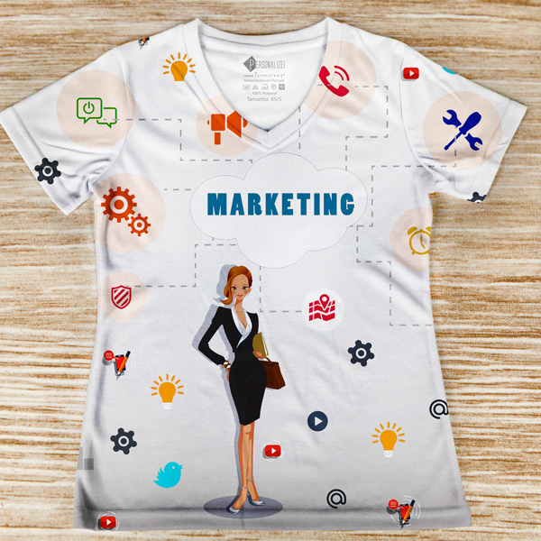 T-shirt Marketing profissão/curso