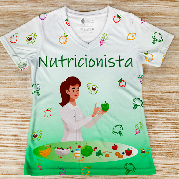 T-shirt Nutricionista profissão frente