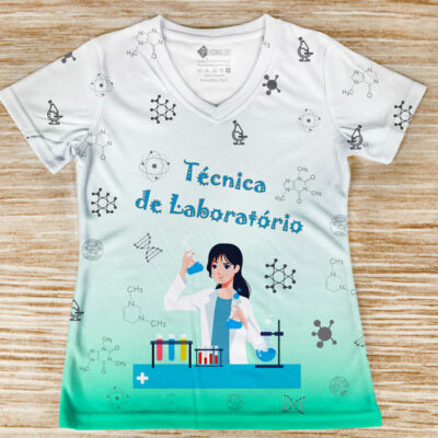 T-shirt Técnica de Laboratório profissão/curso