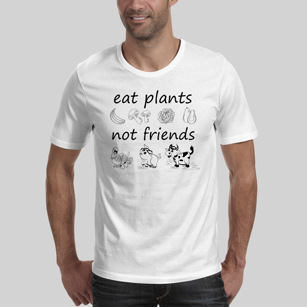 T-shirt Eat plants not friends comprar em portugal