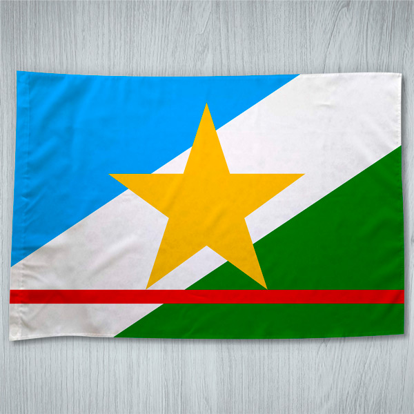 Bandeira Roraima ou personalizada com sua logo empresa