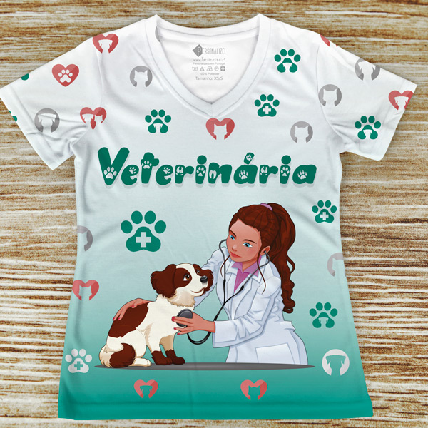 T-shirt Veterinária profissão/curso comprar em portugal