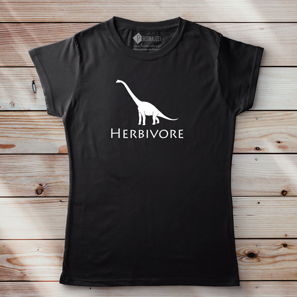 T-shirt Herbivore Dinosaur Vegan Homem/Mulher/Criança mulher