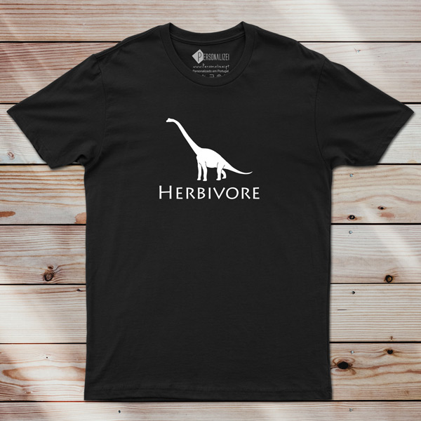 T-shirt Herbivore Dinosaur Vegan Homem/Mulher/Criança