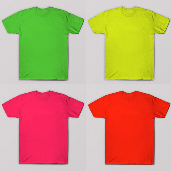 T-shirts coloridas para sublimação 100% poliéster toque de algodão comprar
