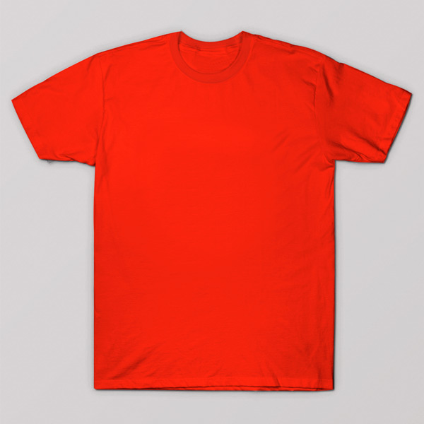 T-shirts coloridas para sublimação 100% poliéster toque de algodão