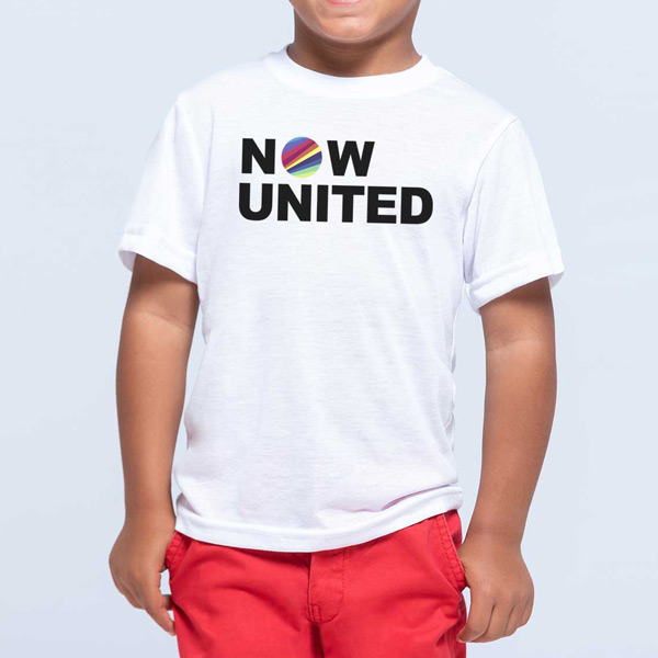 T-shirt Now United para criança