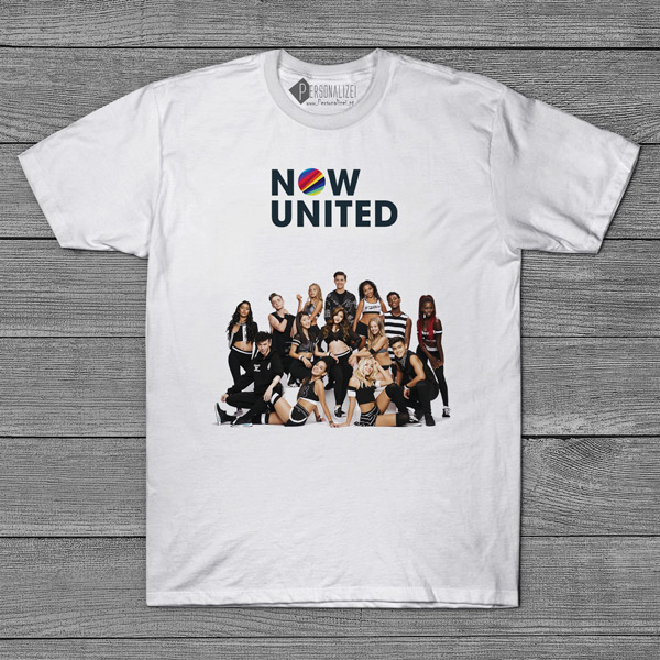 T-shirt Now United com foto do grupo