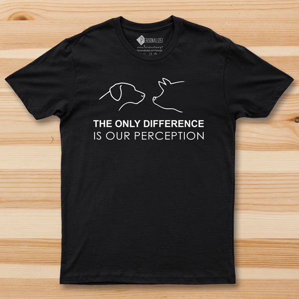 T-shirt The Only Difference Is Our Perception vegan t-shirt