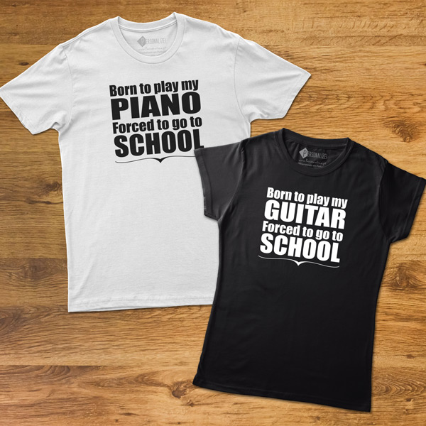 T-shirt Born to play my Instrument camisetas de instrumentos