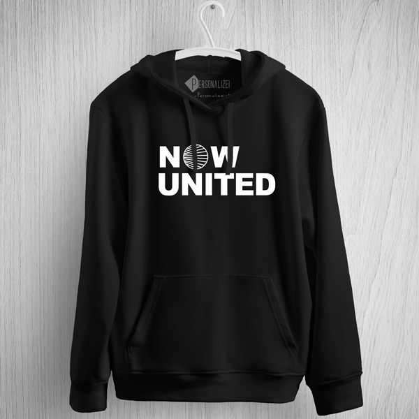Sweatshirt com capuz Now United Unisex preto