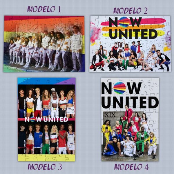Puzzle Now United ou personalizado com foto vários modelos
