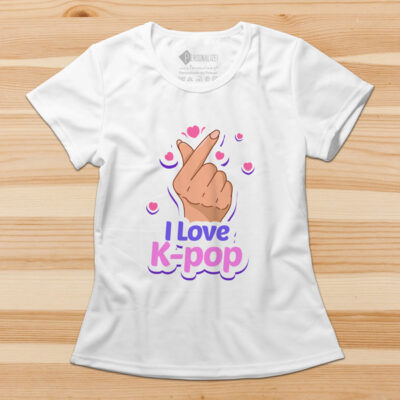 T-shirt I Love K-pop comprar camisetas musica