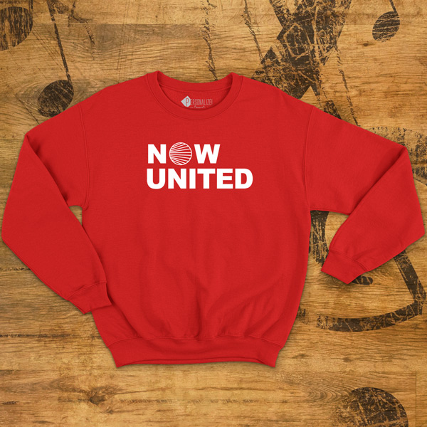 Sweatshirt Now United Unisex vermelho