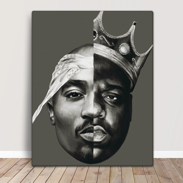 Tupac Shakur e Notorious B.I.G. Quadro/Tela