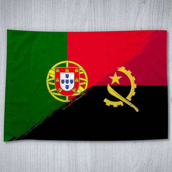 Bandeira Portugal e Angola mesclada 70x100cm comprar em Portugal
