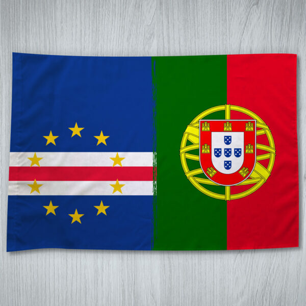 Bandeira Portugal/Cabo Verde mesclada 70x100cm comprar em Portugal