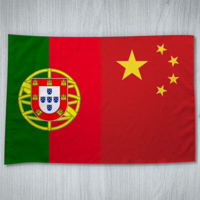 Bandeira Portugal e China mesclada 70x100cm comprar em Portugal