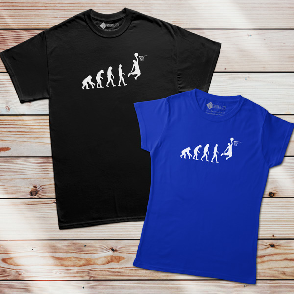 T-shirt Evolution Basketball personalize pt