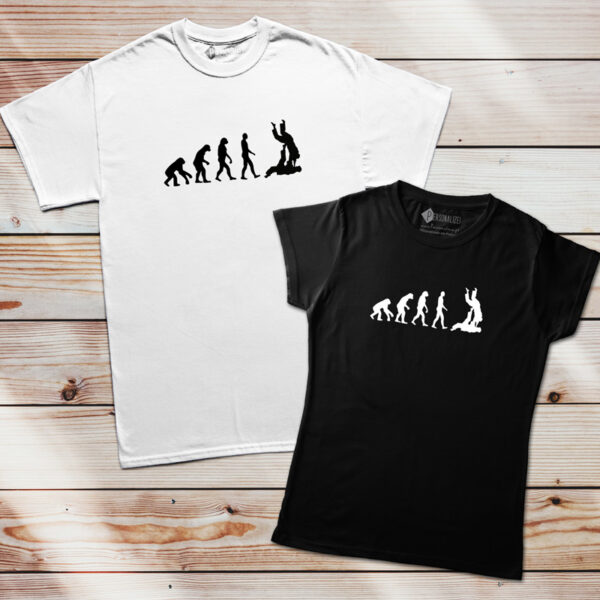 T-shirt Evolution Jiu-jitsu preto e branco