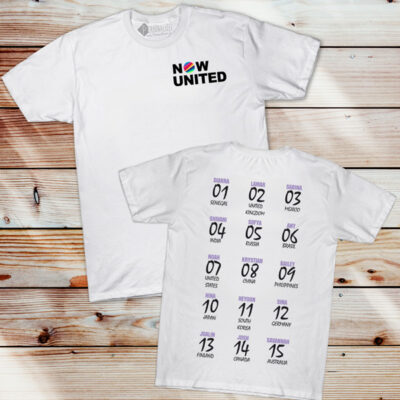 Now United T-shirt com todos os integrantes comprar em Portugal