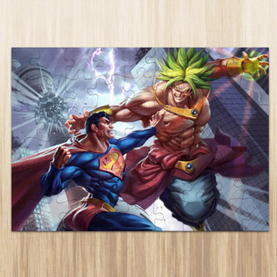 Puzzle Broly vs Superman em madeira ou cartão comprar em Portugal