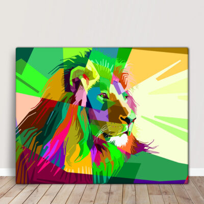 Colorful Lion Quadro/Tela comprar em Portugal