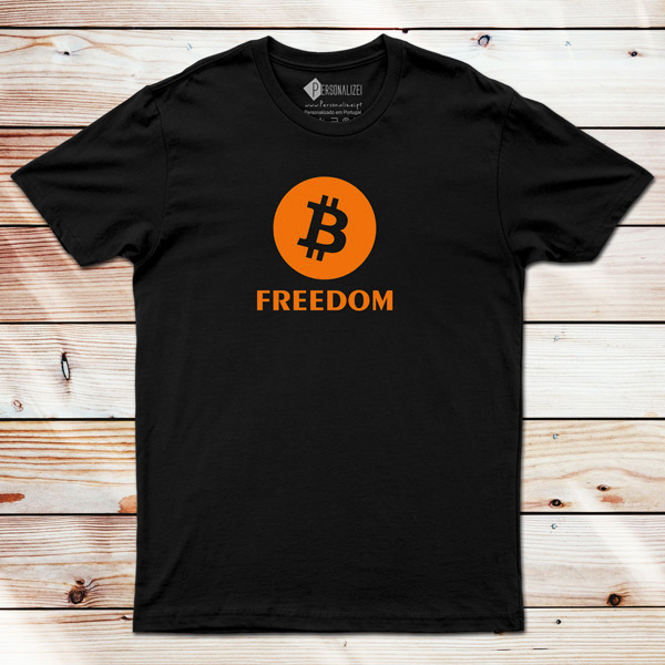 T-shirt Bitcoin Freedom BTC comprar em Portugal