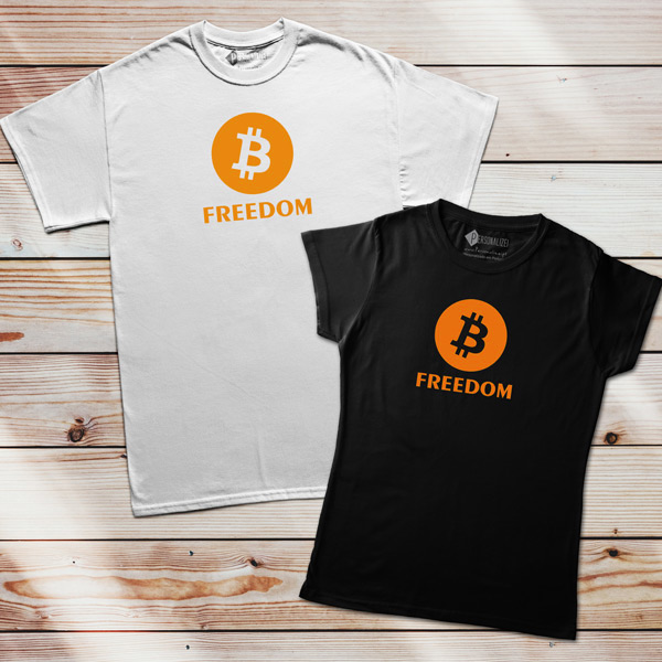 T-shirt Bitcoin Freedom BTC preço
