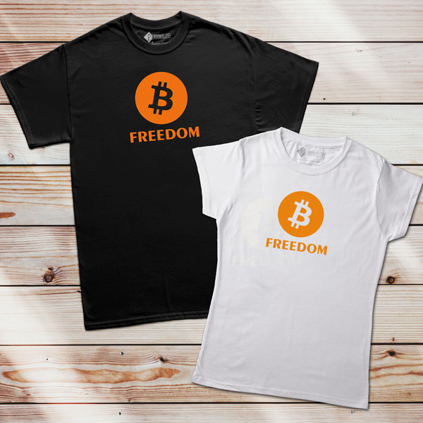 T-shirt Bitcoin Freedom BTC em Portugal comprar