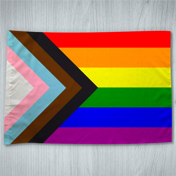 Bandeira LGBTQ+ Progresso orgulho gay 70x100cm comprar