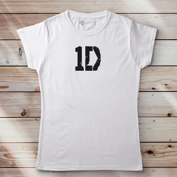 T-shirt One Direction banda 1D feminina