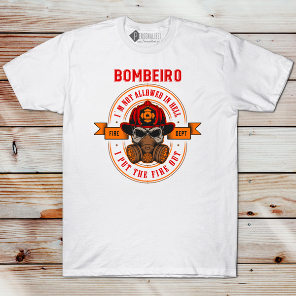 T-shirt Bombeiro(a) camiseta