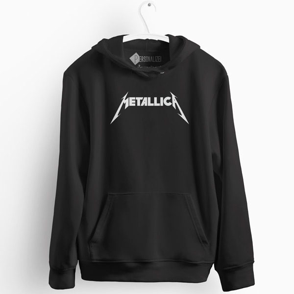 Banda Metallica Sweatshirt com capuz preto em Portugal