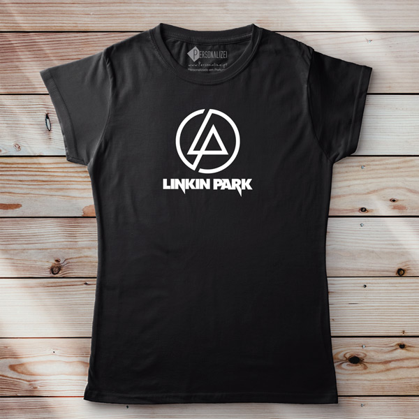 T-shirt Linkin Park banda feminina
