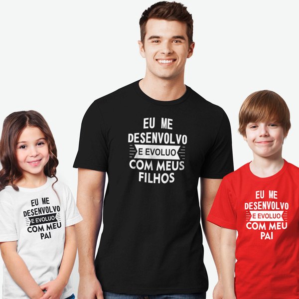 T-shirt King Queen Prince Princess Conjunto Família - Personalizei