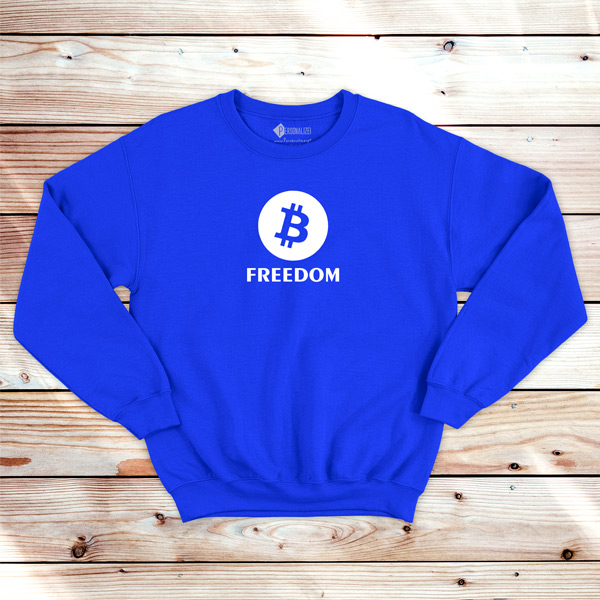 Bitcoin Freedom Sweatshirt unisex BTC